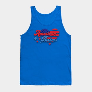 American Babe Red White Blue Tank Top